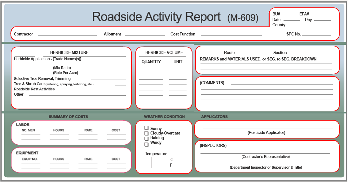 609 Form Document